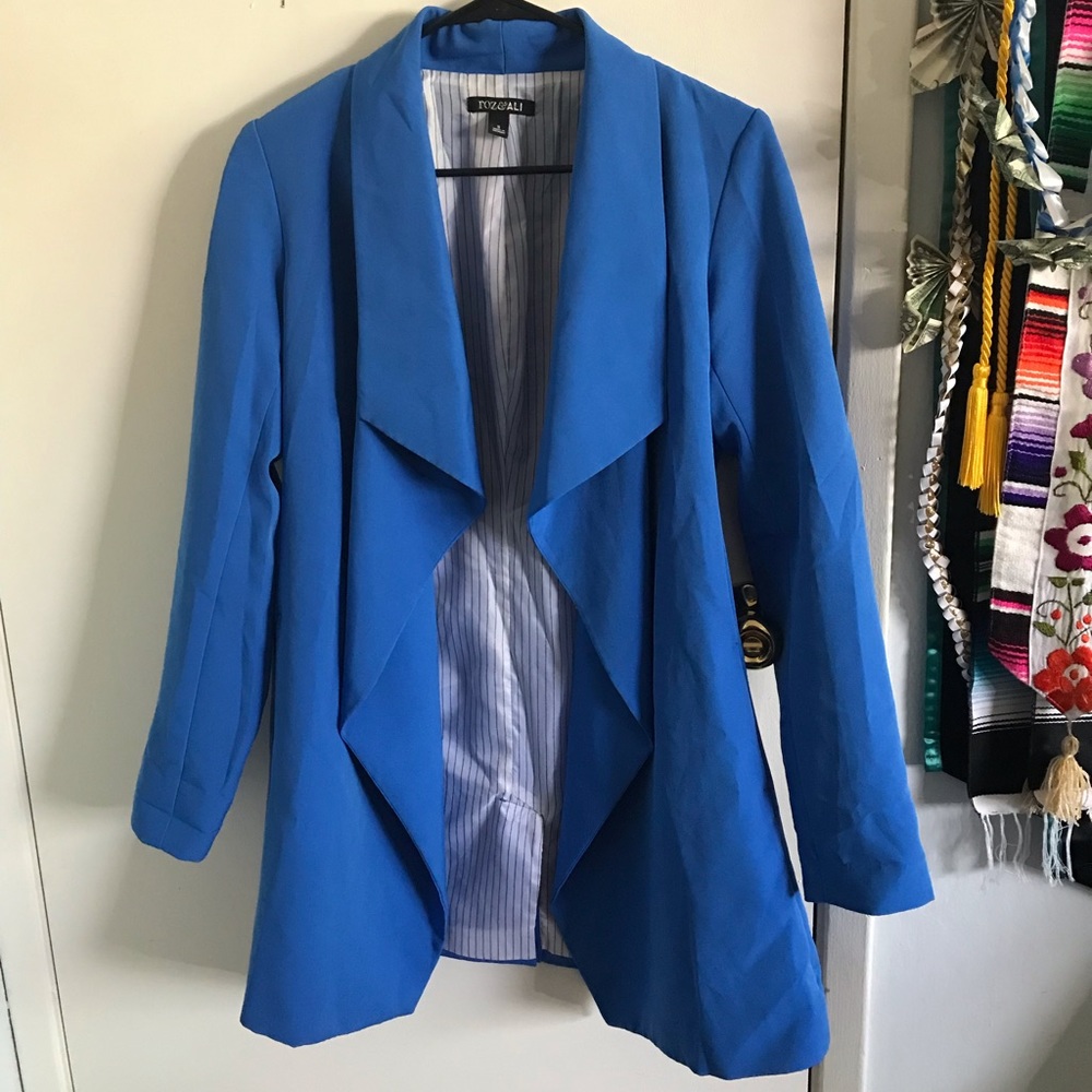 Long Blue Womens Blazer